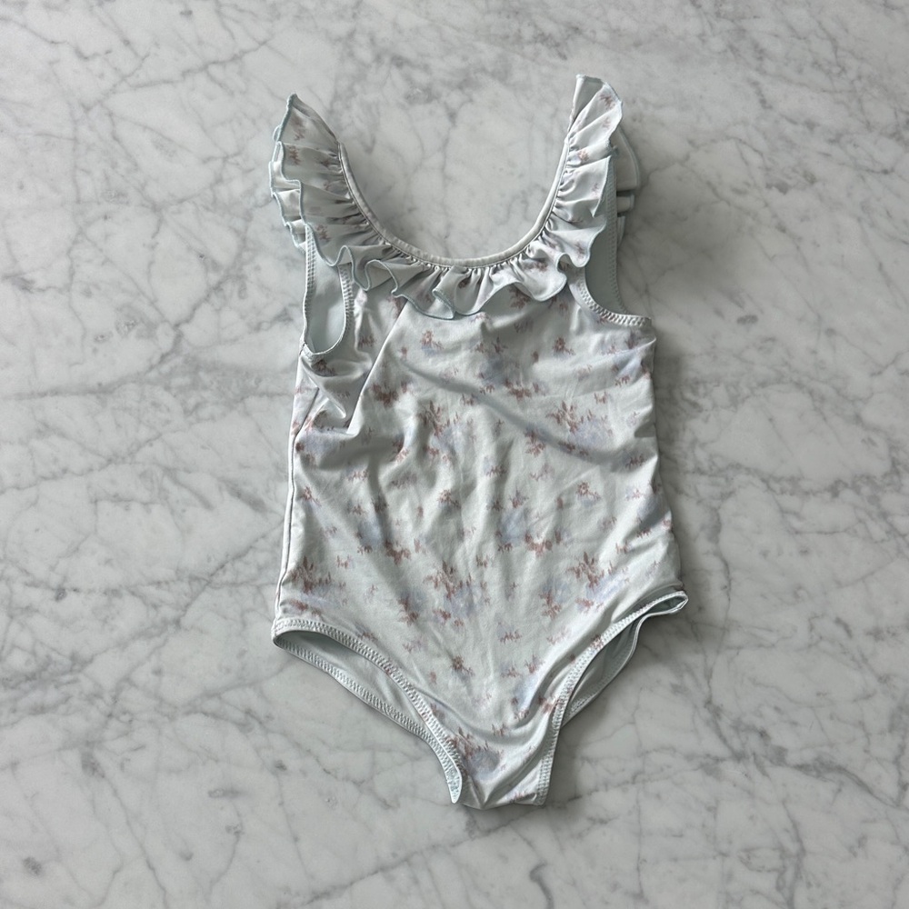 LoveShackFancy Light Blue bathing suit size 8/9